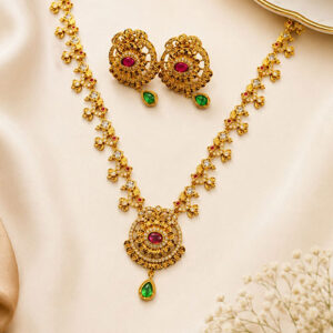 Traditional Gold-Plated Necklace Set